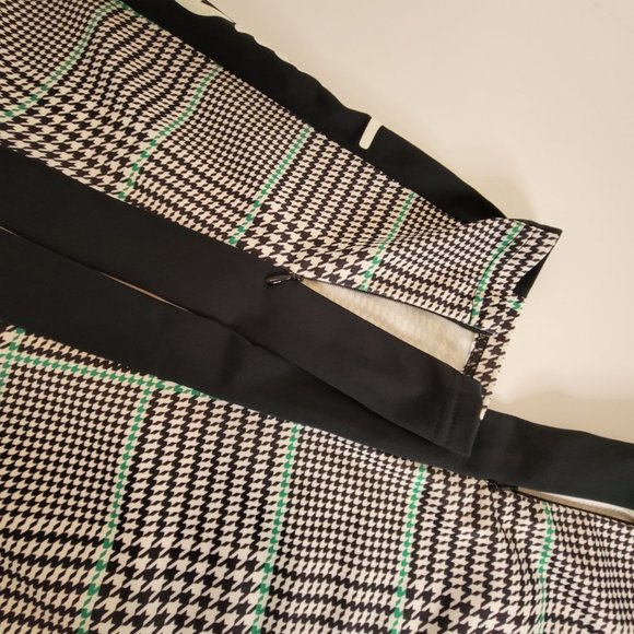 Champion Womens Plaid Elastic Draw Waist Joggers Size M Blk/Green Pockets - Picture 10 of 12